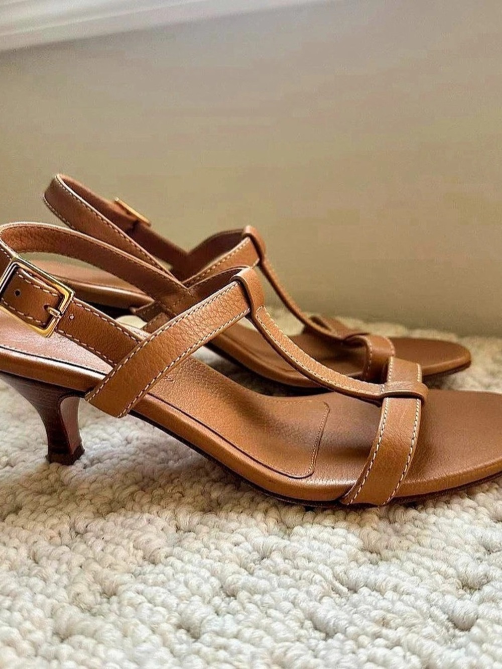Loro Piana Strappy Kitten Heels size 36